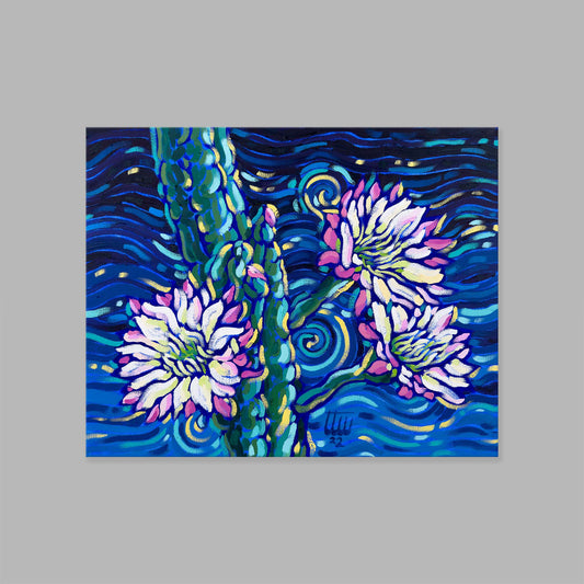 Night Cactus No. 2 - 20x16