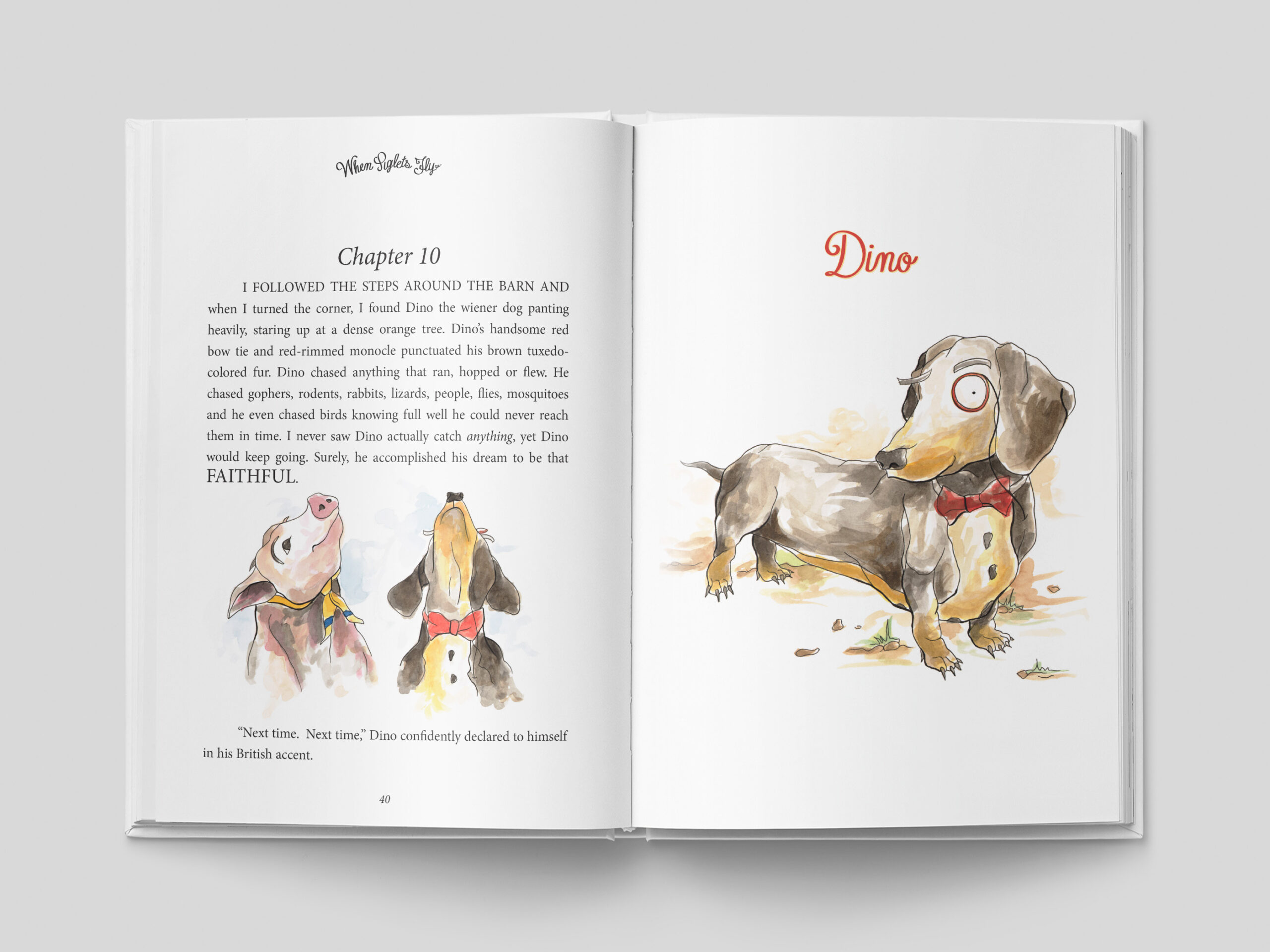 Image of pages 40 and 41 of the book When Piglets Fly Deluxe Edition